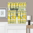 thumbnail image 1 of Lemon Kitchen Curtains Sets for Windows Lemon Summer Kitchen Curtain Sink Window Valance 3 Piece Set Lemon Kitchen Decor for Living Room Bedroom 54x36 Inches, 1 of 7