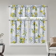 thumbnail image 1 of Lemon Kitchen Curtains Sets for Windows Summer Kitchen Decorative Sink Window Valance 3 Piece Set Yellow Tier Curtains 3 Panels Decor for Living Room Bedroom Home, 1 of 7