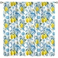 thumbnail image 1 of Lemon Kitchen Curtains,Spring Country Farmhouse Rustic Nature Fruit Leaves for Living Room Dining Room Cafe Decor Rod Pocket Window Drapes 42" W X 54" L, 1 of 6