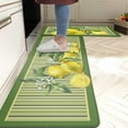 thumbnail image 1 of Lemon Kitchen Mat Set of 2 Lemons Anti Fatigue Kitchen Rugs Farmhouse Rustic Comfort Standing Kitchen Floor Mat and Rug for Kitchen Sink Laundry Room Office, 17.3 x 28+17.3 x 47 Inch Yellow Green, 1 of 5