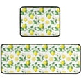 thumbnail image 1 of Lemon Kitchen Mat Set of 2 Non Slip Kitchen Floor Rugs and Mats Yellow Kitchen Runner Rug Stain Resistant Standing Area Mat Carpets for Home Indoor Outdoor 17"x48"+17"x24", 1 of 6