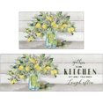 thumbnail image 1 of Lemon Kitchen Mat Set of 2,Spring Summer Lemon Colorful Kitchen Rugs and Mats Non Skid Washable,Farmhouse Kitchen Runner Rugs with Rubber Backing (17"x48"+17"x30"), 1 of 6