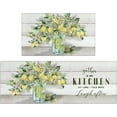 thumbnail image 1 of Lemon Kitchen Mat Set of 2,Spring Summer Lemon Colorful Kitchen Rugs and Mats Non Skid Washable,Farmhouse Kitchen Runner Rugs with Rubber Backing (17"x48"+17"x30"), 1 of 7