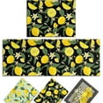 thumbnail image 1 of Lemon Kitchen Rug Lemon Kitchen Mat Lemon Rug Lemon Rugs for Kitchen Rug Black Kitchen Rustic Rugs Decorations Non-Slip Floor Mat Doormat Runner Rug for Kitchen, Laundry, Living Room, Front Door, 1 of 5