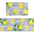thumbnail image 1 of Lemon Kitchen Rug Mat, Watercolor Lemon Kitchen Rugs Sets of 2 Washable Non-Slip Kitchen Mats for Floor 2 Piece, Lemon Kitchen Decor Decorations, 1 of 6