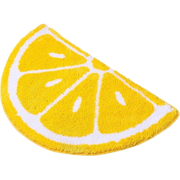 Lemon Kitchen Rug, Non-Slip, Water Absorbent, 19.7x31.5 Inch