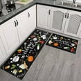 thumbnail image 1 of Lemon Kitchen Rugs Mat Farmhouse Style Lemon Rugs Anti Fatigue Kitchen Rug Set PVC Non Slip Waterproof Washable Rug (17"x47.2"+17"x23.6"), 1 of 6