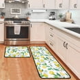 thumbnail image 1 of Lemon Kitchen Rugs and Mats Non Skid Washable Absorbent Microfiber Kitchen Mats for Floor Anti Fatigue Kitchen Mat Set of 2 Lemon Kitchen Decor Stain Resistant 17"x47.2"+17"x23.6", 1 of 5