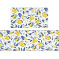 thumbnail image 1 of Lemon Kitchen Rugs and Mats Set of 2, Blue and Yellow Lemon Summer Farmhouse Non-Skid Washable for Kitchen Floor Sink Mats Decor and Accessories 17"x30"+17"x47", 1 of 7