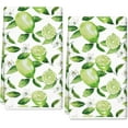 thumbnail image 1 of Lemon Kitchen Towel Watercolor Green Lime Dish Towels 18 x 26 Inch Hand Drying Tea Towel for Cooking Baking Cleaning, 2Pcs, 1 of 6