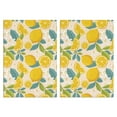 thumbnail image 1 of Lemon Kitchen Towels Set of 2, 18x26 Inch Fruit Dish Towels, Soft Absorbent Cotton Tea Hand Towels for Kitchen and Home Decor, 1 of 3