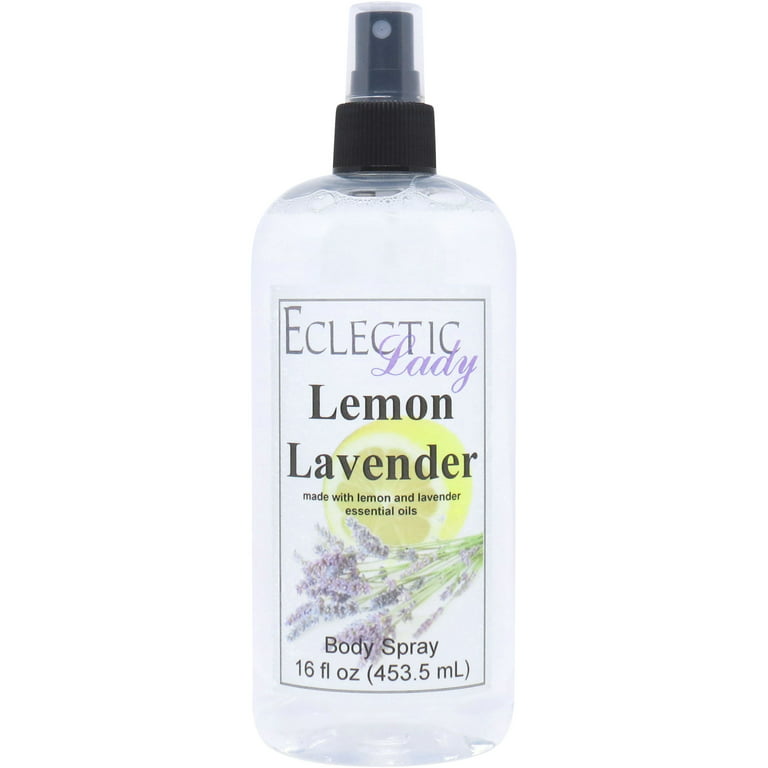 Lemon Lavender Essential Oil Blend Body Spray, 16 Ounces