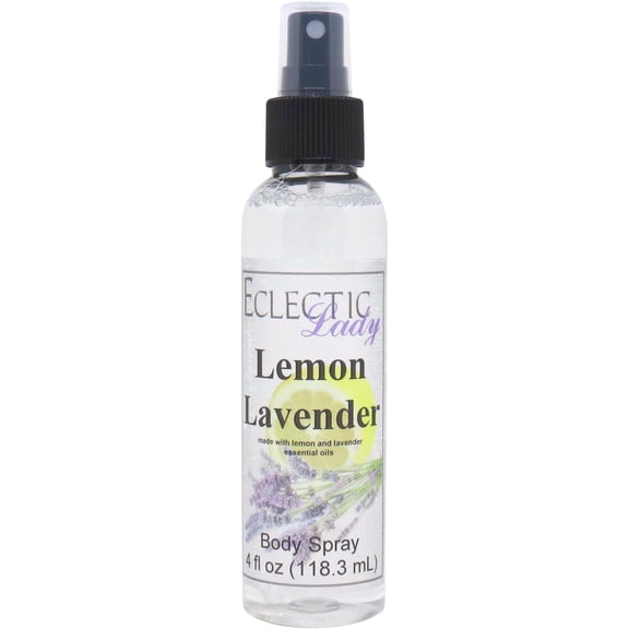 Lemon Lavender Body Spray, Eclectic Lady, Hydrating Mist, Unisex, 4 oz