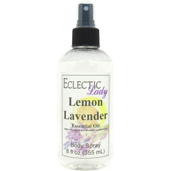 Lemon Lavender Body Spray, Eclectic Lady, Hydrating Mist, Unisex, 8 oz