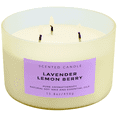 thumbnail image 1 of Lavender Lemon Berry 3-Wick Soy Candle – Fruity Floral Aromatherapy Candle in Gift Box | Clean Burning Scented Candle for Relaxation, Men & Women, 1 of 7
