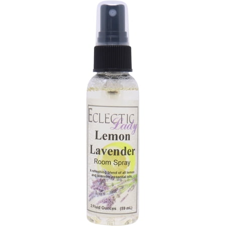 Lemon Lavender Room Spray by Eclectic Lady, 2 Ounces, Fragrant Aromatic Room Mist For Home, Room, Office, Made with Essential Oils