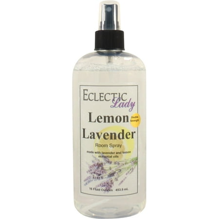 Lemon Lavender Room Spray by Eclectic Lady (Double Strength), 16 Ounces, Fragrant Aromatic Room Mist For Home, Room, Office, Made with Essential Oils