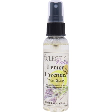 Lemon Lavender Room Spray by Eclectic Lady (Double Strength), 2 Ounces, Fragrant Aromatic Room Mist For Home, Room, Office, Made with Essential Oils