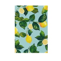Lemon Leaves Garden Flag House Banner 12" x 18" Double Sided Outdoor Yard Decoration