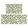 thumbnail image 1 of Lemon Leaves Kitchen Rugs and Mats Sets Of 2,Kitchen Decoration Rugs,Rubber Backing Non-Slip Floor Mat for Sink Washable Waterproof Laundry Room Runner Rugs, 1 of 7