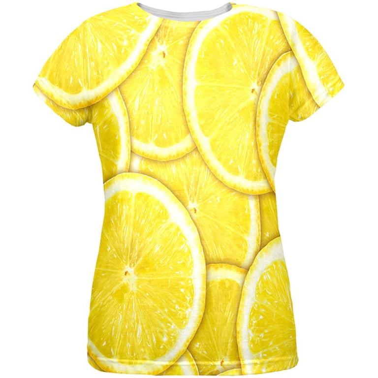 レモン Tシャツ Lemon Lemons Citrus All Over Womens T-Shirt - 2X-Large - Walmart.com