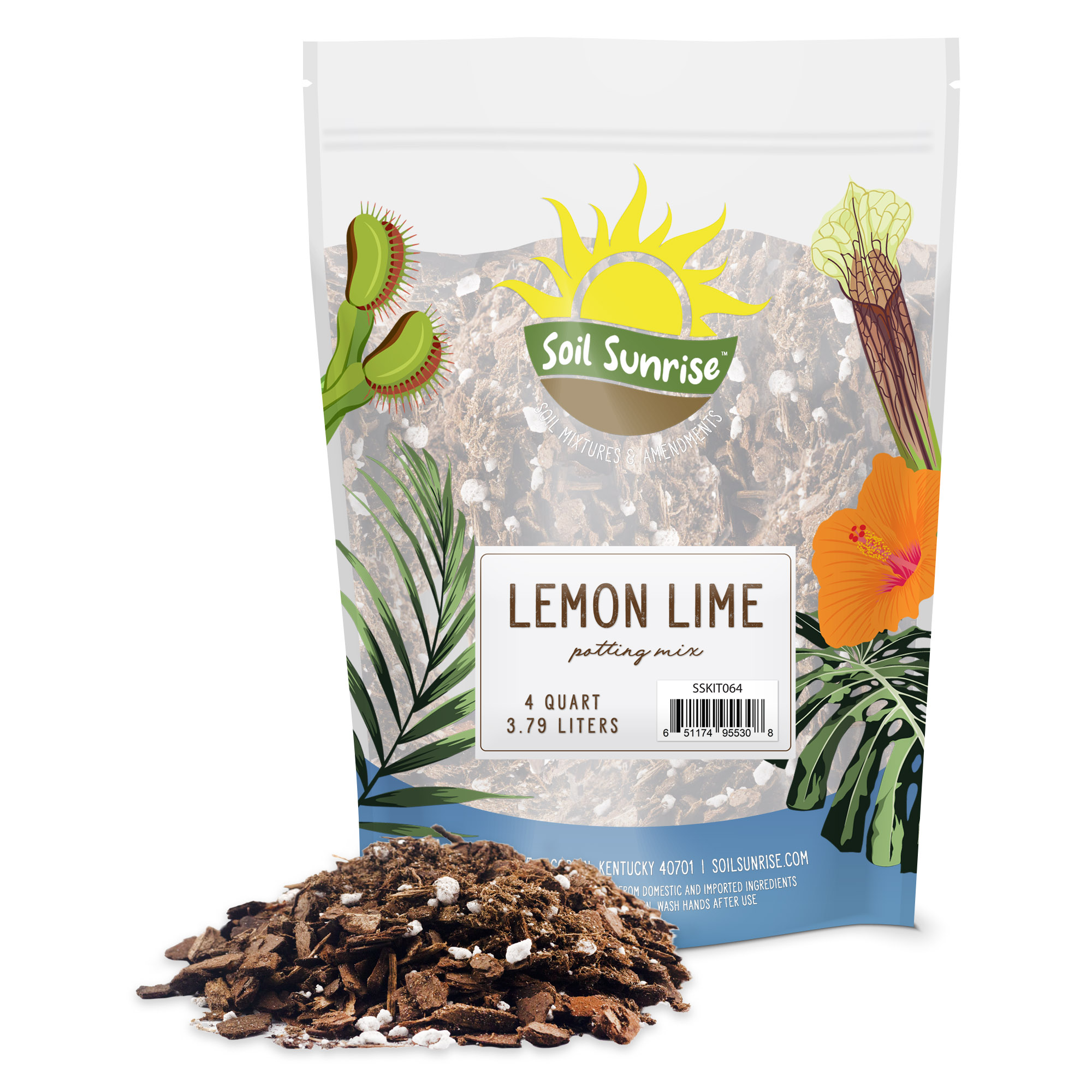 Lemon Lime Prayer Plant Potting Mix (4 Quarts), soil additive for