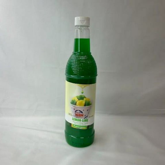 Lemon Lime Snow Cone Syrup (25 oz, x 2) - Sno-Treat Snow Cone Syrups for Shaved Ice, Sodas, & More - Slushie Syrups