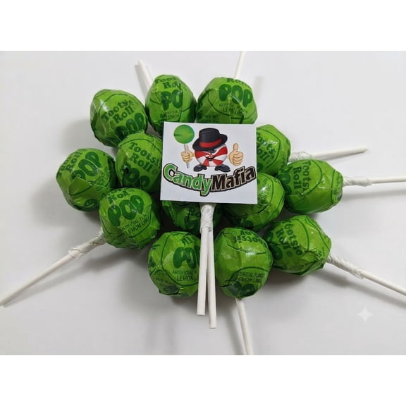 Lemon Lime Tootsie Pops 60 Count with CandyMafia Magnet