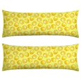 thumbnail image 1 of Lemon Lover Body Pillow Cover 20x54 - Cute Floral Lemon & Bees Print Long Pillow Case with Invisible Zipper for Maternity & Comfort, 1 of 4