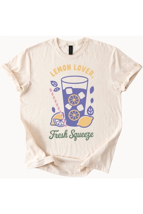 Lemon Lover Fresh Squeeze Shirt Cute Lemonade Graphic Summer Fruit Tee Size S-5Xl Heygategoo Tee