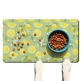 thumbnail image 1 of Lemon Lover Pet Food Mat - Absorbent Non-Slip Dog Bowl Mat with Floral Lemon Print, Durable and Easy to Clean, 1 of 5