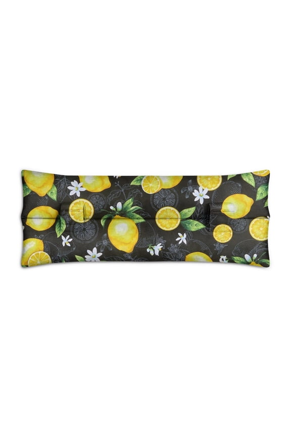 Lemon Lover Seat Belt Pillow Bright Yellow Citrus Design, Soft Mastectomy & Chemo Port Cushion (Retro Fruit Aesthetic)