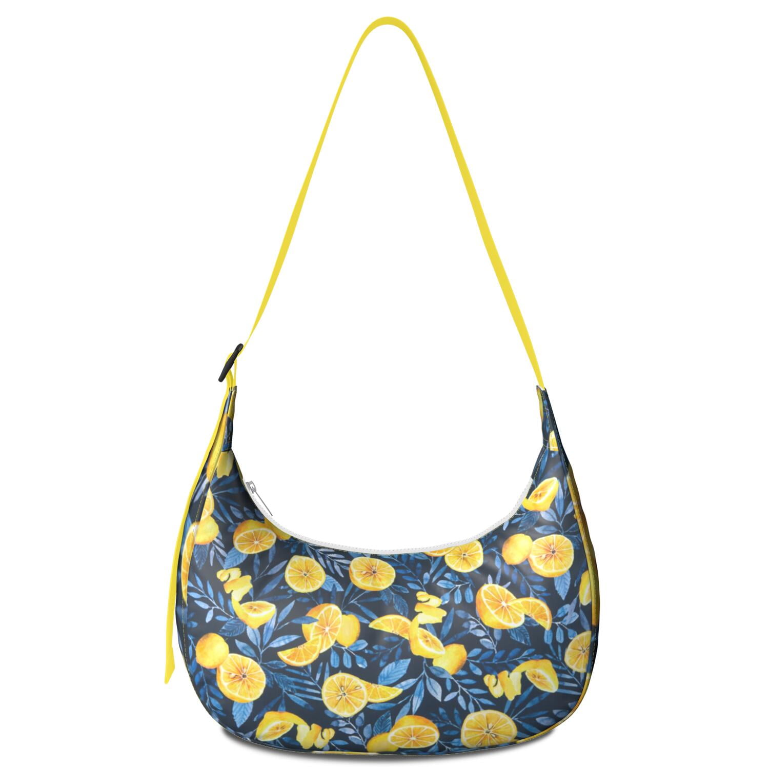 Lemon Lover Shoulder Bag for Women, Yellow Fruit Print  display picture 1