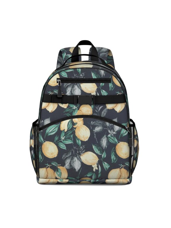 Lemon Lover Travel Backpack - Waterproof & Lightweight with Chest Buckle for Stability
