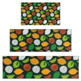 thumbnail image 1 of Lemon Mixed Citrus Fruits DarkGreen Pattern Kitchen Rugs Sets Of 3,Kitchen Runner Rugs Non Skid Washable,Decorative Kitchen Floor Mats for Kitchen,Sink,Laundry,17"x30"+ 17"x47" + 17"x59", 1 of 6