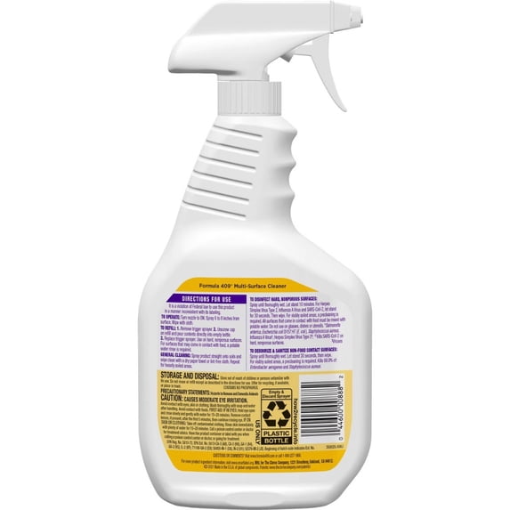 Lemon Multi-Surface Cleaner Spray Bottle - 32oz