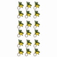 thumbnail image 1 of Lemon Napkin Rings Set of 18 Lemon Vine Leaf Napkin Holders for Dining Table Decor Banquet Wedding Birthday Christmas B, 1 of 6