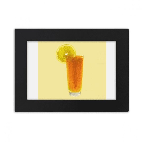 Lemon Orange Juice Granular Form Art Desktop Photo Frame Ornaments Picture Art Painting