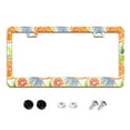 thumbnail image 1 of Lemon Orange Lime with Leaves License Plate Frames for Women Men Car Plate Holder Cover Metal Tag Aluminum Car Accessories Front Rear Plate Decor, 1 of 6