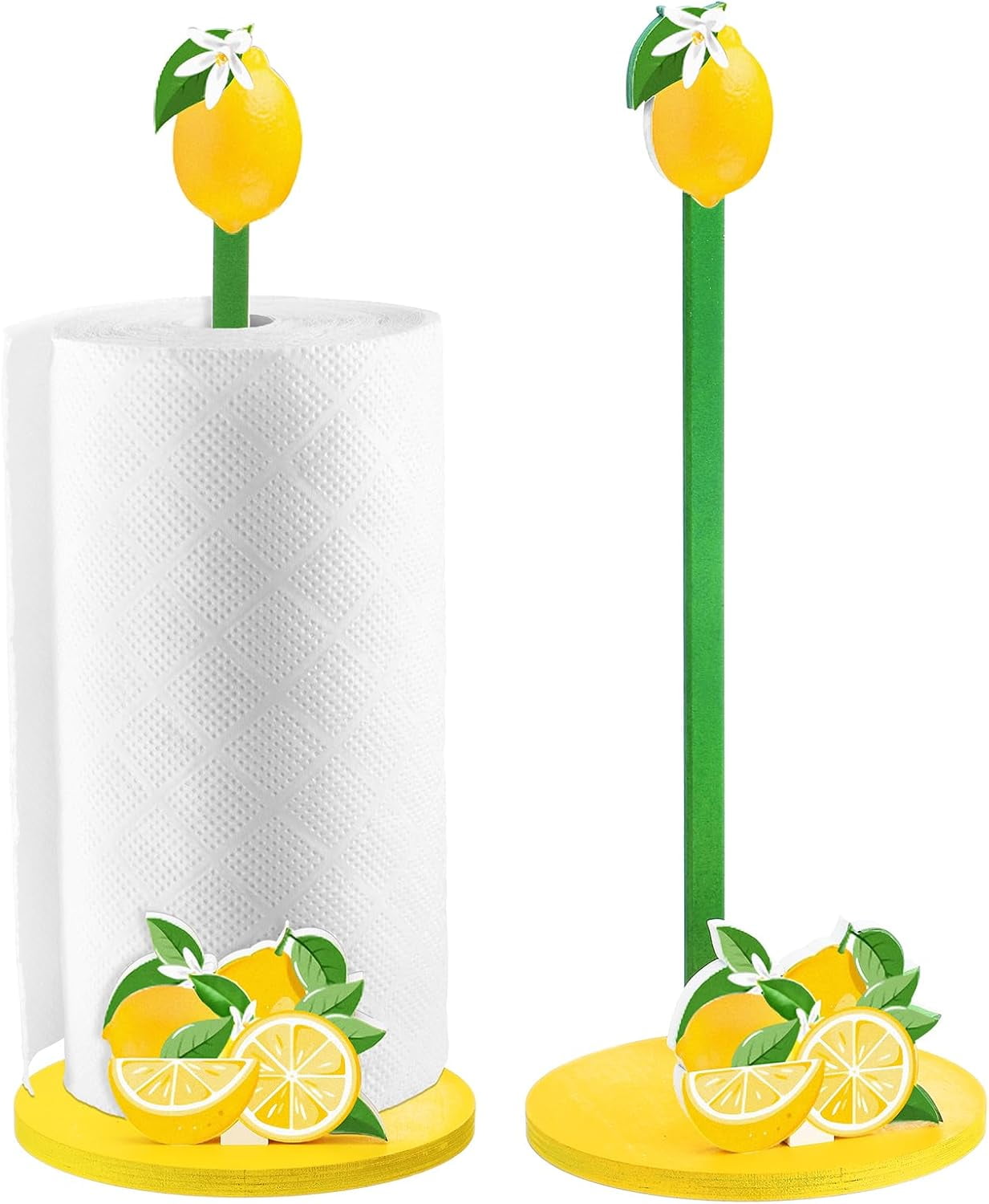 Lemon Paper Towel Holder Lemon Kitchen Decor Kitchen Fun Paper Towel Holder Dispenser for Bedroom Toilet Countertop Decor