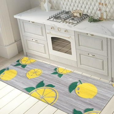 Lemon Pattern Anti Fatigue Standing Mat 18" x 47" Gray