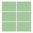 thumbnail image 1 of Lemon Pattern Placemats Set of 6, Flax Linen Table Mats for Dining Room, Wrinkle Free Heat Resistant with Bright Yellow Fruit Design for Summer Kitchen Decor, 1 of 5