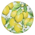 thumbnail image 1 of Lemon Pattern Tablecloth Bright Yellow Fruit Print with Floral Summer Touch for Modern Kitchen, 1 of 7