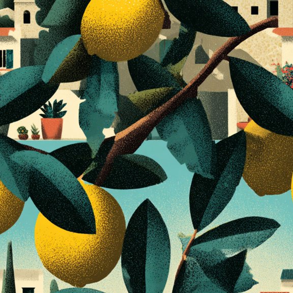 Lemon Peel and Stick Wallpaper Golden Mediterranean Terrace Glossy Lemon Leaves Sun Kissed Fruit Wall Mural 17.7in x 9.8ft Self Adhesive Contact Paper for Nursery Bedroom Kitchen Walls Cabinets