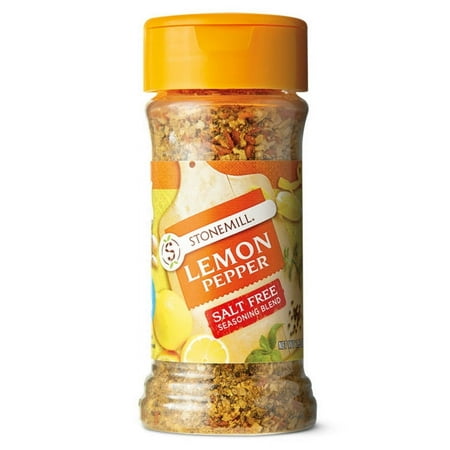 Stonemill Lemon Pepper Salt Free Seasoning Blend, 2.5 oz