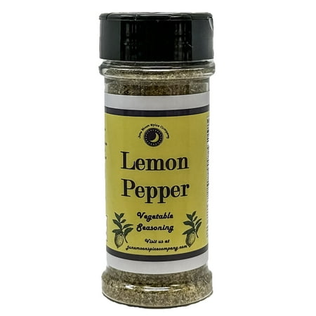 June Moon Spice Company's Lemon Pepper Vegetable Seasoning | 5.5 fl. oz. Shaker