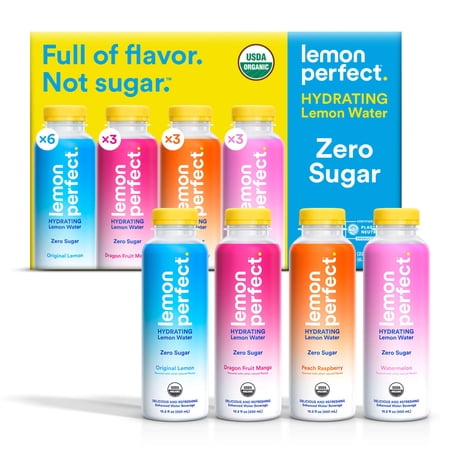 Lemon Perfect Flavored Water Variety Pack, 12 Fluid Ounce (Pack of 15)