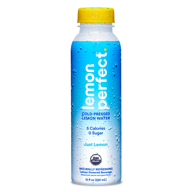 Lemon Perfect, Organic ColdPressed Flavored Water, Just Lemon,12 fl oz