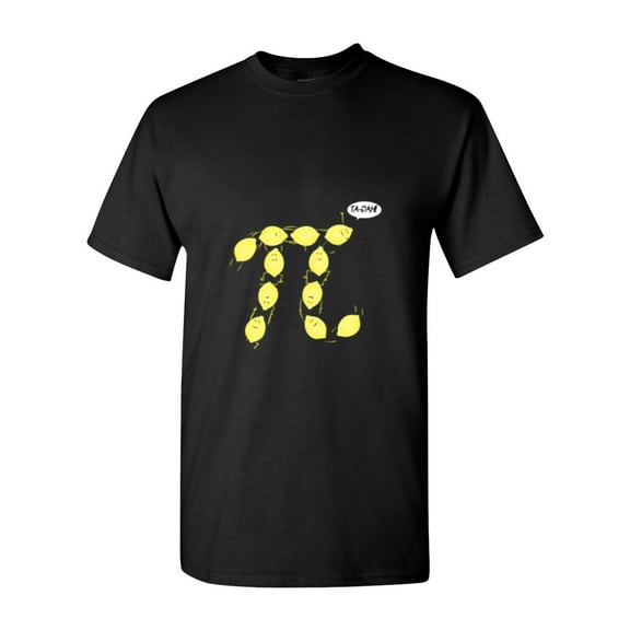 Lemon Pi 3.14 A Funny Math Joke And Fruit Food Pun For A Teacher Unisex T-Shirt, up to size 5XL