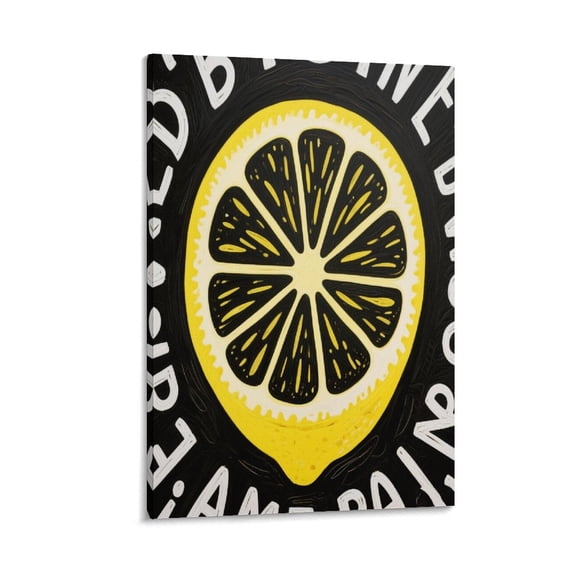 Lemon Poster (2) Print Photo Art Painting Canvas Poster Home Decorative Bedroom Modern Decor Posters Gifts 24x36inch(60x90cm)